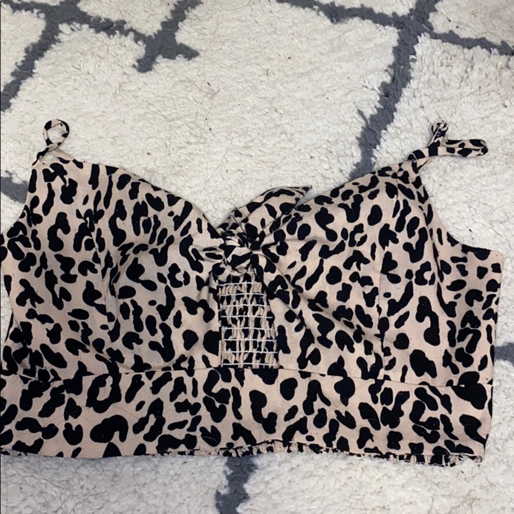 Eddie Cheatah Print Tie Tank Top